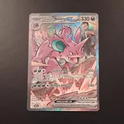 Pokemon TCG Sv10 Destined Rivals Team Rocket's Nidoking ex 233/182 Holo ENG - Image 1