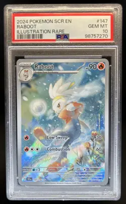2024 Pokemon Stellar Crown Raboot #147/142 PSA 10 GEM MINT - Image 1