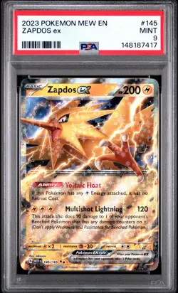 2023 POKEMON MEW EN-151 #145 ZAPDOS EX PSA 9 - Image 1