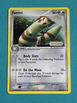Pokemon Card - Furret Legend Maker 33/92 Holo Stamped 2006 Pokemon TCG NM/LP - Image 1