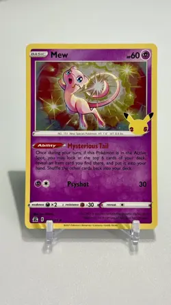 Mew Holo Rare - 011/025 🔥Pokemon TCG Celebrations 25th Anniversary NM - Image 1