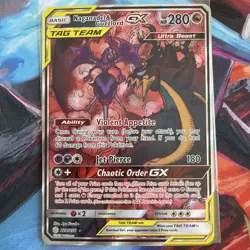 Pokemon Cosmic Eclipse Alt Art Naganadel & Guzzlord GX 224/236 - Near Mint - Image 1