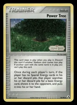 Pokemon Power Tree Uncommon Legend Maker 76/92 MP Reverse Holo Stamped - Image 1