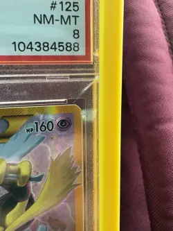 2016 POKEMON XY FATES COLLIDE SECRET #125 FULL ART/ALAKAZAM EX PSA 8, GUARD INCL - Image 4