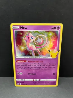 Mew 011/025 Holo Rare Celebrations Pokemon Holo Near Mint - Image 1