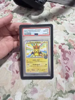 PSA 10 Mega Tokyo's Pikachu 098/XY-P Pokemon Center Mega Battle Promo Japanese - Image 1