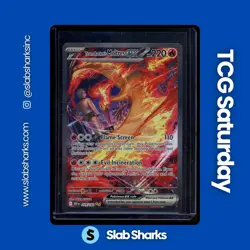 2025 POKEMON DESTINED RIVALS #229/182 TEAM ROCKET'S MOLTRES EX SIR - Image 1