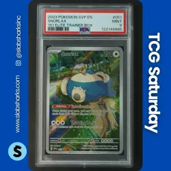 2023 POKEMON SV BLACK STAR PROMO 151 ETB #051 SNORLAX PSA 9 - Image 1
