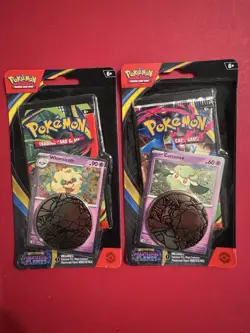 Pokemon TCG PHANTASMAL FLAMES WHIMSICOTT & COTTONEE Sealed Blister Packs Both - Image 1