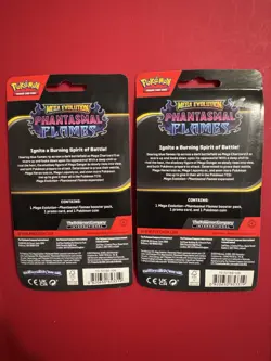 Pokemon TCG PHANTASMAL FLAMES WHIMSICOTT & COTTONEE Sealed Blister Packs Both - Image 3