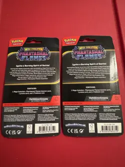 Pokemon TCG PHANTASMAL FLAMES WHIMSICOTT & COTTONEE Sealed Blister Packs Both - Image 4