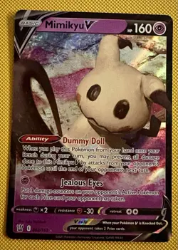 Mimikyu V - 068/172 Ultra Rare Brilliant Stars NM Pokemon TCG - Image 1