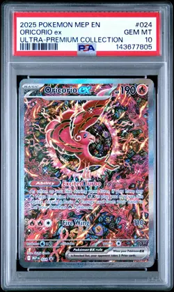 2025 POKEMON MEP PROMO ULTRA-PREMIUM COLLECTION #024 ORICORIO EX PSA 10 - Image 1