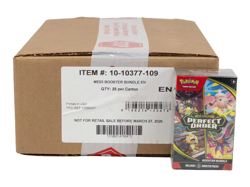 POKEMON TCG MEGA EVOLUTION PERFECT ORDER BOOSTER BUNDLE SEALED CASE -A - Image 1