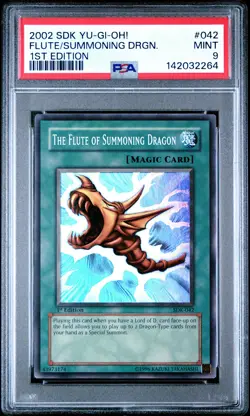 2002 YU-GI-OH STARTER DECK KAIBA 1ST EDITION THE FLUTE OF SUMMONING DRAGON PSA 9 - Image 1