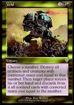 Void - Medium Play MTG Invasion - Image 1