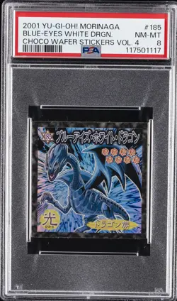 2001 #185 BLUE-EYES WHITE DRAGON PSA 8 - Image 1