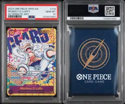 2023 ONE PIECE OP05-AWAKENING OF THE NEW ERA ALT ART #119 MONKEY D. LUFFY PSA 10 - Image 3