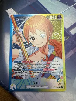 Nami - OP11-041 - Alt Art Leader - A Fist Of Divine Speed - One Piece - English - Image 3