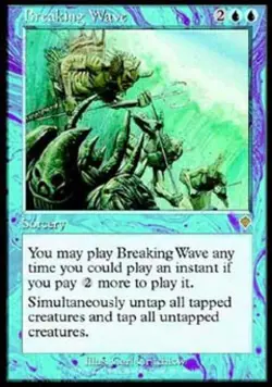 Breaking Wave - Medium Play MTG Invasion - Image 1