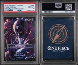 2025 ONE PIECE ST18-004 ZORO JUUROU OP12 LEGACY OF THE MASTER SP PSA 10 GEM MINT - Image 3