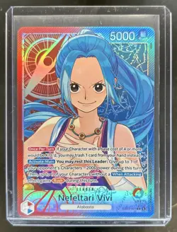 2026 One Piece Heroines Edition Nefeltari Vivi Leader Alt Art #EB03-001 - Image 1
