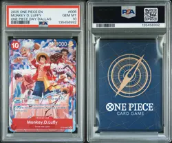 One Piece CCG Monkey.D.Luffy 2025 One Piece Day Dallas ST10-006 PSA 10 Gem Mint - Image 3