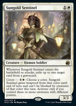 Sungold Sentinel - Near Mint MTG Innistrad: Midnight Hunt - Image 1
