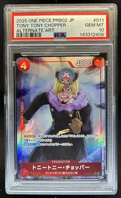 2025 One Piece The Best Vol. 2 Tony Chopper Promo #OP10-011 PSA 10 GEM MINT - Image 1
