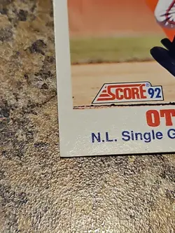 Otis Nixon Autographed Card Atlanta Braves 1992 Score Signed Auto ⚾ Mlb - Image 2