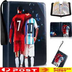 400 Cards Pocket Trading Card Binder 8 Pocket Trading Card Album Folder Case AUS - Image 1