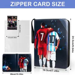 400 Cards Pocket Trading Card Binder 8 Pocket Trading Card Album Folder Case AUS - Image 4