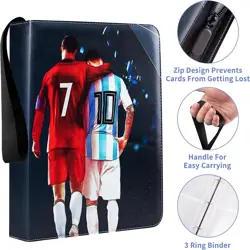 400 Cards Pocket Trading Card Binder 8 Pocket Trading Card Album Folder Case AUS - Image 5