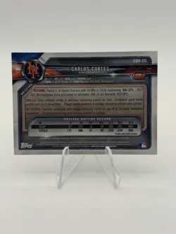 Carlos Cortes 2018 Bowman Chrome #CDA-CC 1st Auto On-Card New York Mets - Image 3