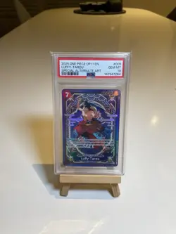 PSA 10 Luffy-Tarou ST18-005 SR SP A Fist of Divine Speed ONE PIECE Card English - Image 1