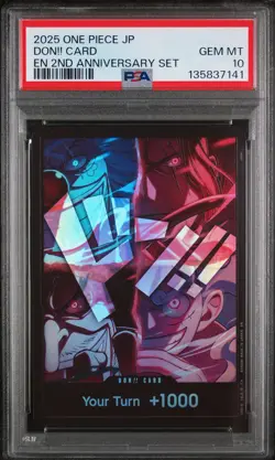 Don!! Card One Piece English PSA 10 2nd Anniversary Set - Image 1