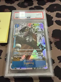 One Piece Card Game TCG Sogeking OP03-122 Alternate Art English PSA 10 - Image 1