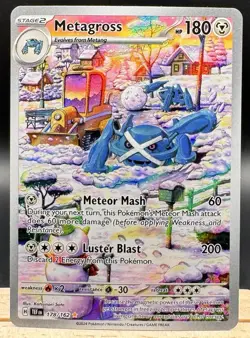 Metagross 178/162 Illustration Rare Temporal Forces Pokemon TCG NM - Image 1