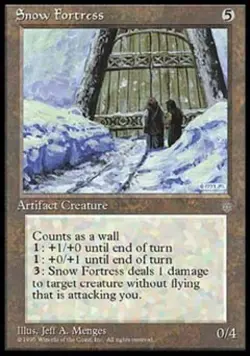 Snow Fortress - Medium Play MTG Ice Age - Image 1