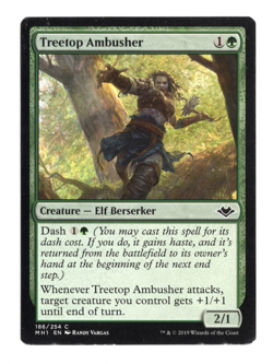 MTG-Treetop Ambusher-Modern Horizons-186-LP-NonFoil - Image 1