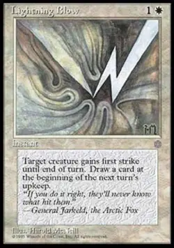 Lightning Blow - Medium Play MTG Ice Age - Image 1