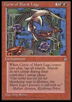 Curse of Marit Lage - Light Play MTG Ice Age - Image 1