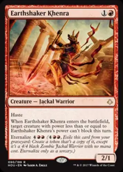 Earthshaker Khenra - Light Play MTG Hour of Devastation - Image 1
