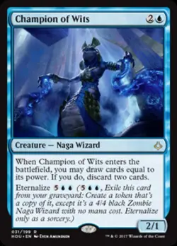 Champion of Wits -Foil Light Play MTG Hour of Devastation - Image 1