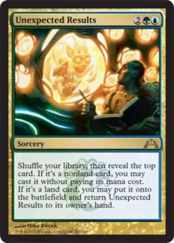 Unexpected Results - Medium Play MTG Gatecrash - Image 1