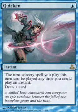 Quicken - Medium Play MTG Guildpact - Image 1