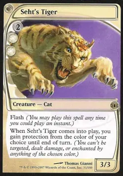 Seht's Tiger - Medium Play MTG Futuresight - Image 1