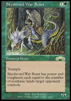 Skyshroud War Beast - Medium Play MTG Exodus - Image 1