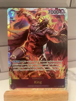 One Piece Card Game English Romance Dawn SR OP01-096 King Pirate - PRE-ERRATA - Image 1