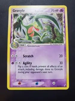 Pokemon Grovyle Trading Card 19/100 - Image 1